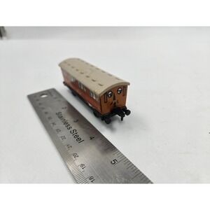 1987 ERTL Britt Allcroft Thomas & Friends Clarabel Brown Passenger Train Car